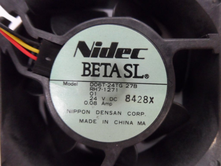 Nidec Beta SL D06T-24TG 27B 24V 0.08A DC Brushless Fan ( RH7-1271 D06T-24TG 27B ) USED