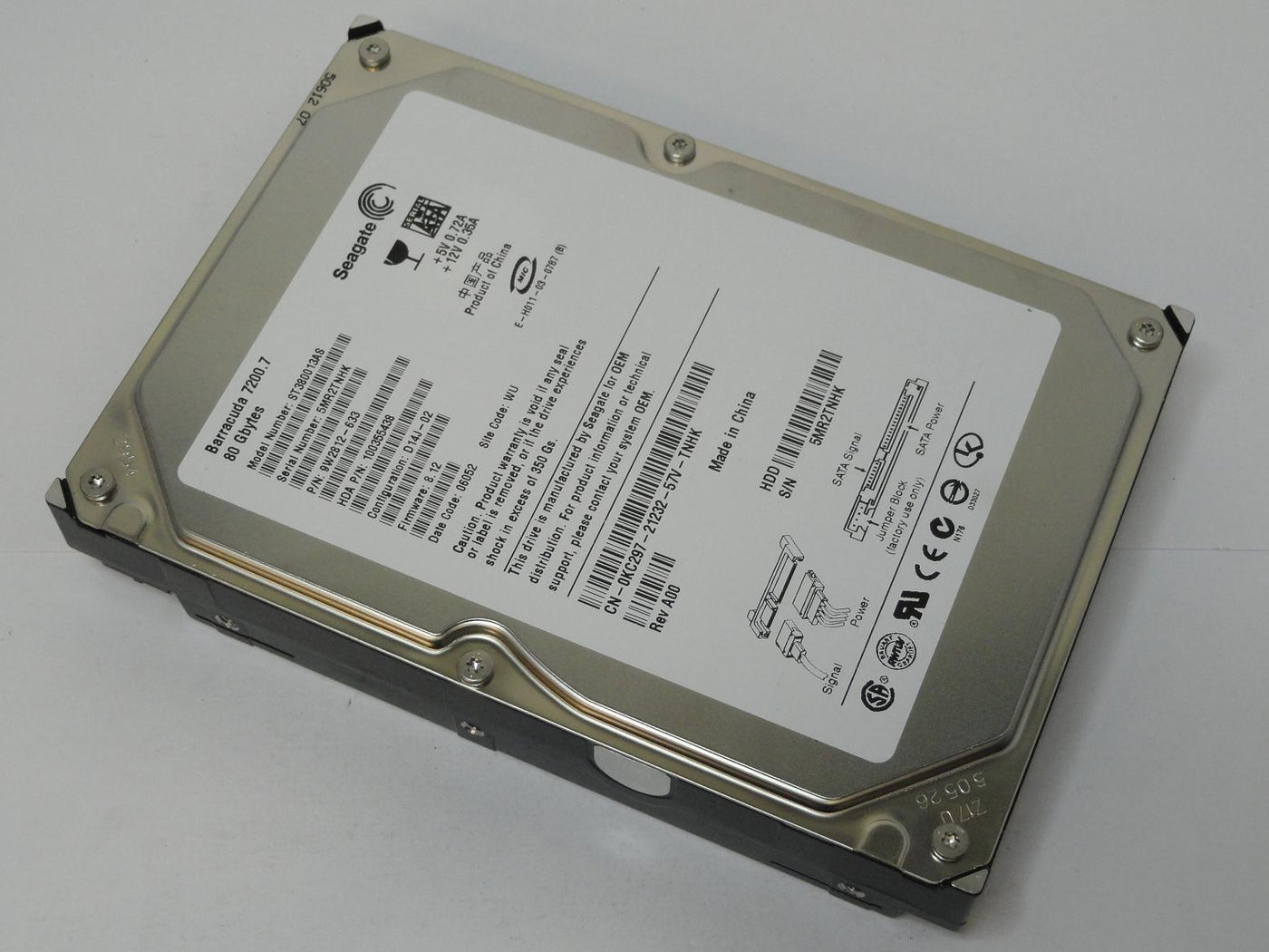 9W2812-633 - Seagate Dell 80GB SATA 7200rpm 3.5in Barracuda 7200.7 HDD - USED