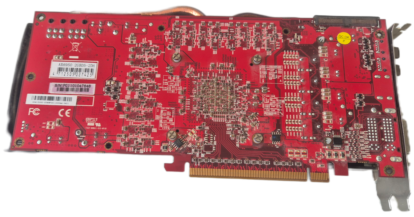 PowerColor Radeon HD 6950 2GB GDDR5 GPU ( AX6950 2GBD5-M2DH ) USED