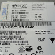 9U8006-032 - Seagate IBM 73.4Gb SCSI 80 Pin 15Krpm 3.5in HDD - Refurbished