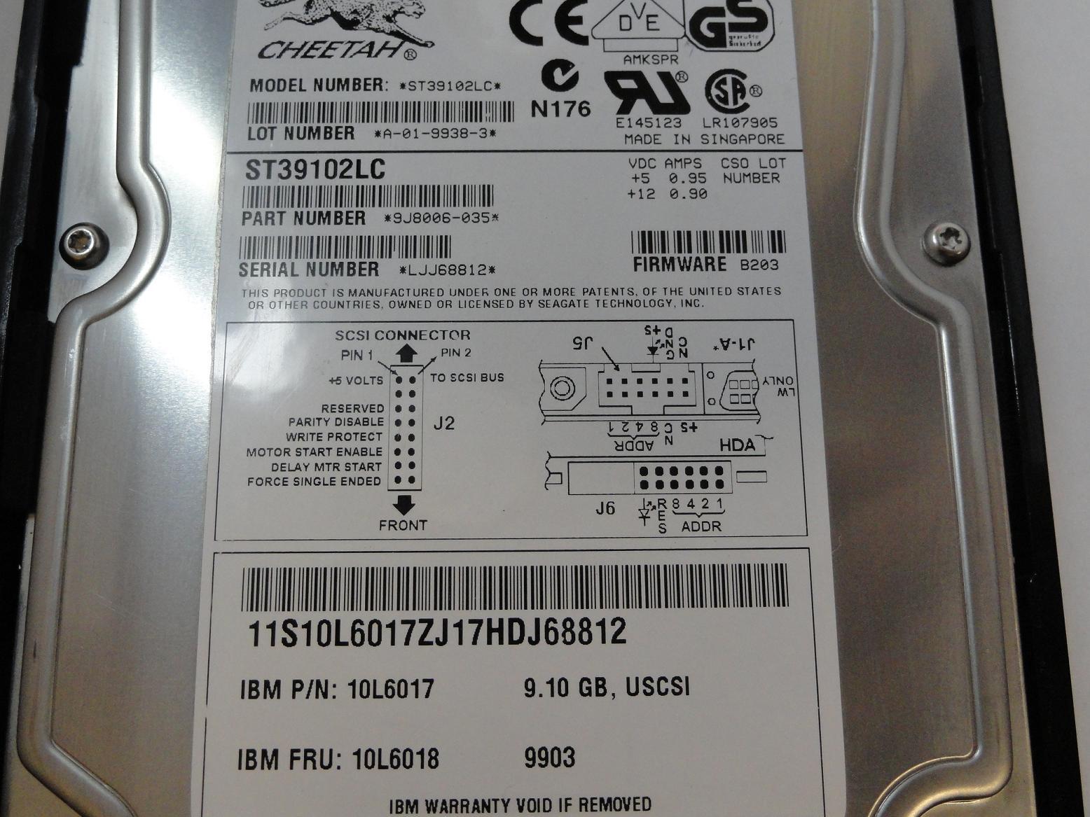 PR24209_9J8006-035_Seagate IBM 9.1GB SCSI 80 Pin 10Krpm 3.5in HDD - Image4