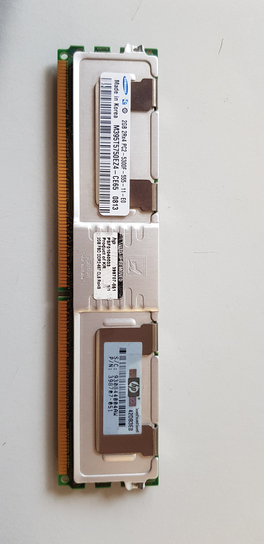 Samsung HP 2GB PC2-5300 DDR2 DIMM ( M395T5750EZ4-CE65 398707-051 ) REF