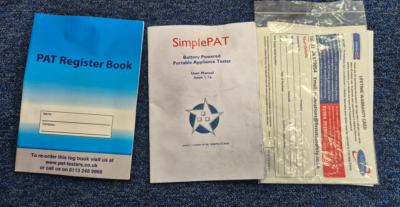 Safety Simple PAT Manual PAT Tester - Simple, Hand Held & Portable USED