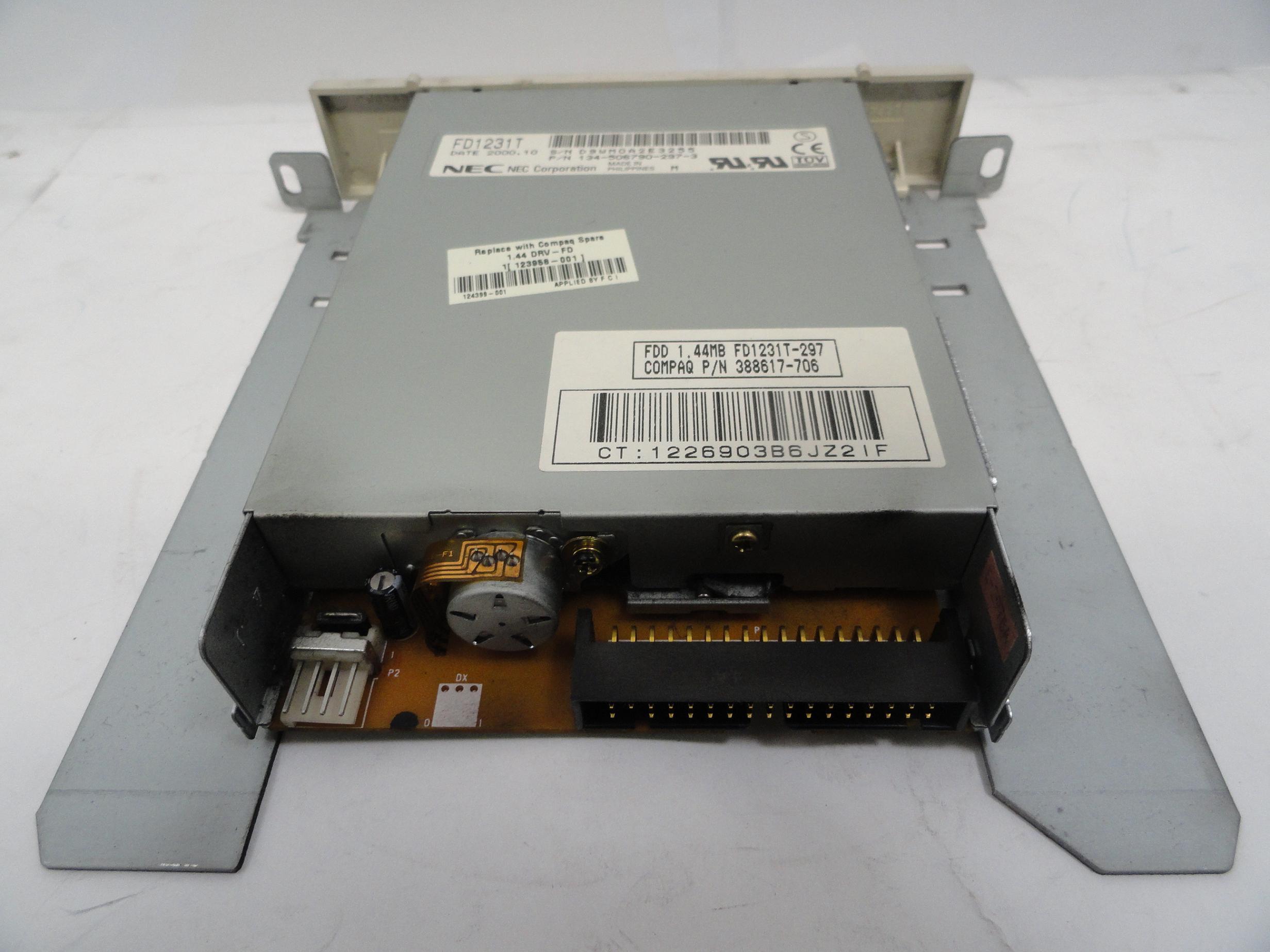 PR16663_F1231T-297_NEC 3.5in White Floppy Disc Drive in 5.25In Mount - Image2