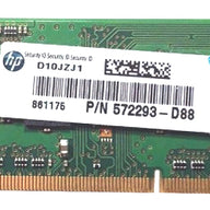 Samsung HP 2GB PC3-10600 DDR3-1333MHz non-ECC Unbuffered CL9 204-Pin SoDimm ( M471B5773CHS-CH9 572293-D88 ) REF