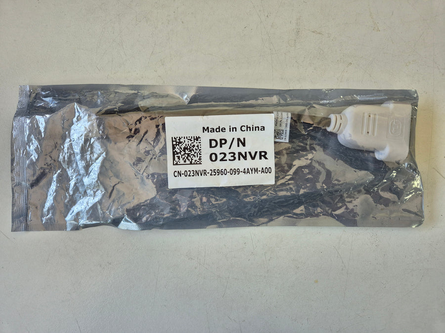 Dell Display Port DP To DVI-D Dual Link Video Adapter Cable White ( 023NVR ) NEW