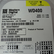 PR17791_WD400_Western Digital 40GB IDE 5400rpm 3.5in HDD - Image2