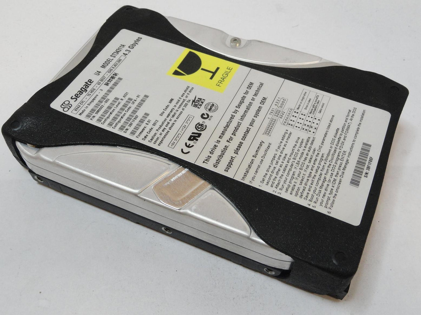 9M9002-003 - Seagate 4.3GB IDE 5400rpm 3.5in U Series 4 HDD - Refurbished