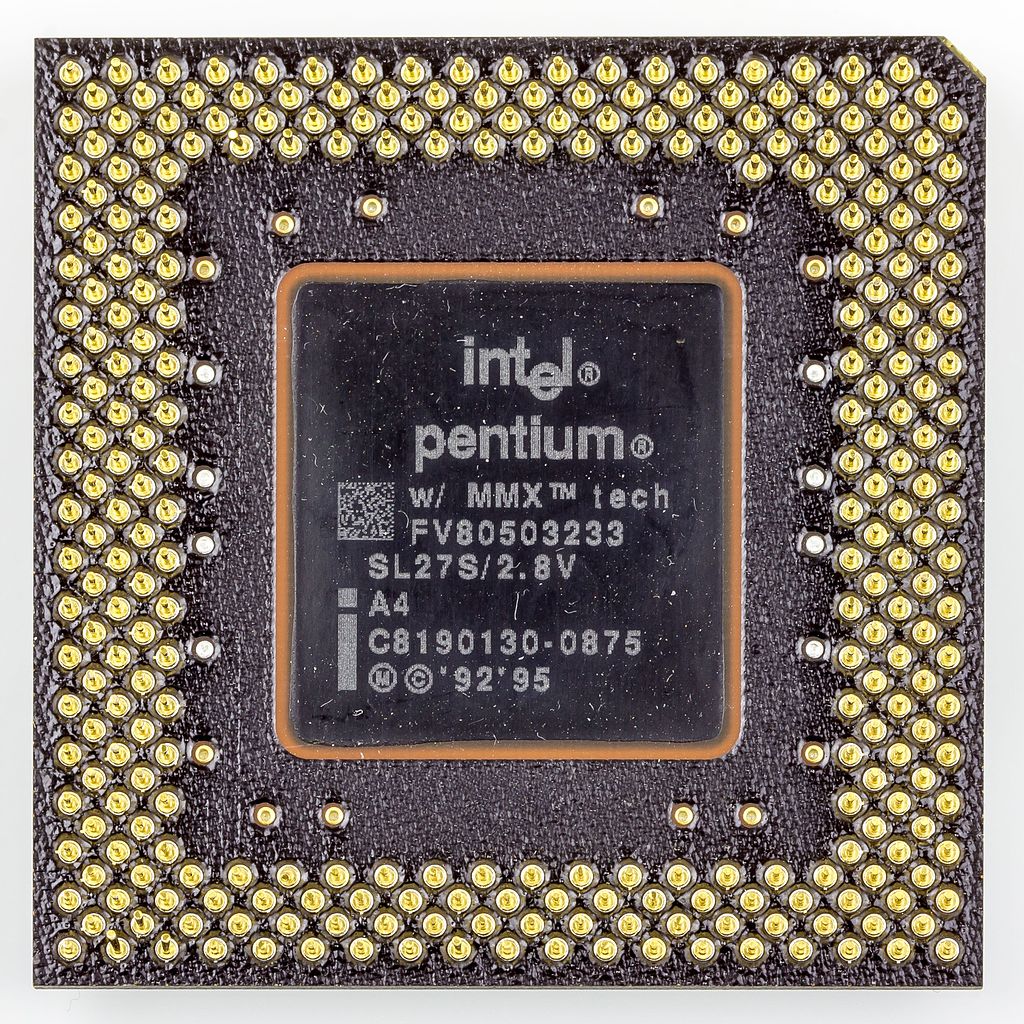 Intel Pentium MMX 233MHz 66MHz FSB 512KB L2 Cache Socket PPGA296 CPU ( SL27S ) REF