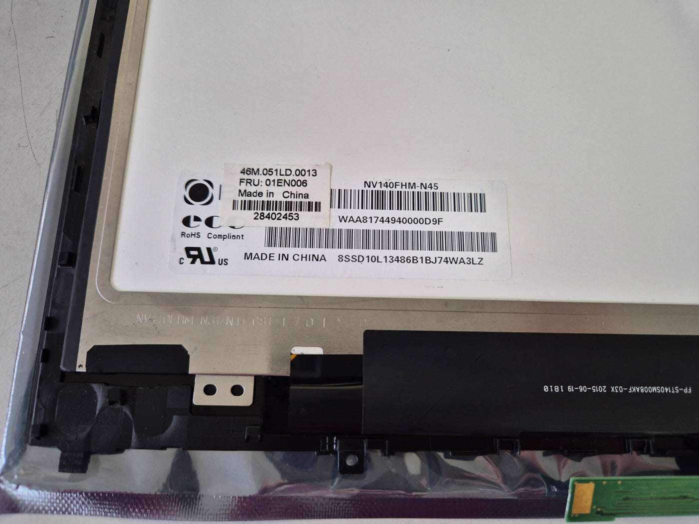 Lenovo Yoga 460 14" LCD Replacement screen ( 01EN006 ) REF