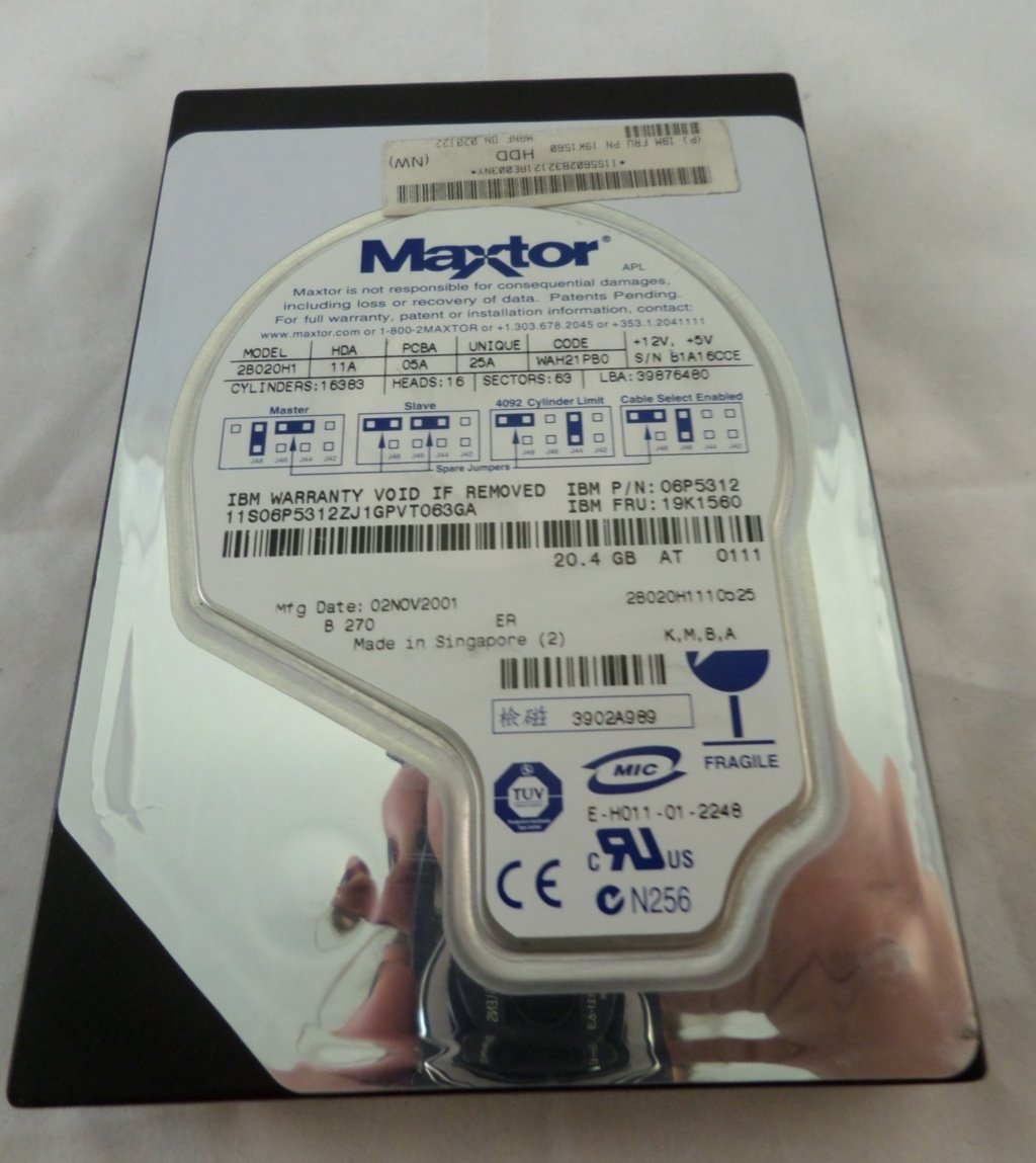 Maxtor 20GB IDE 5400rpm 3.5in HDD ( 2B020H1 ) REF