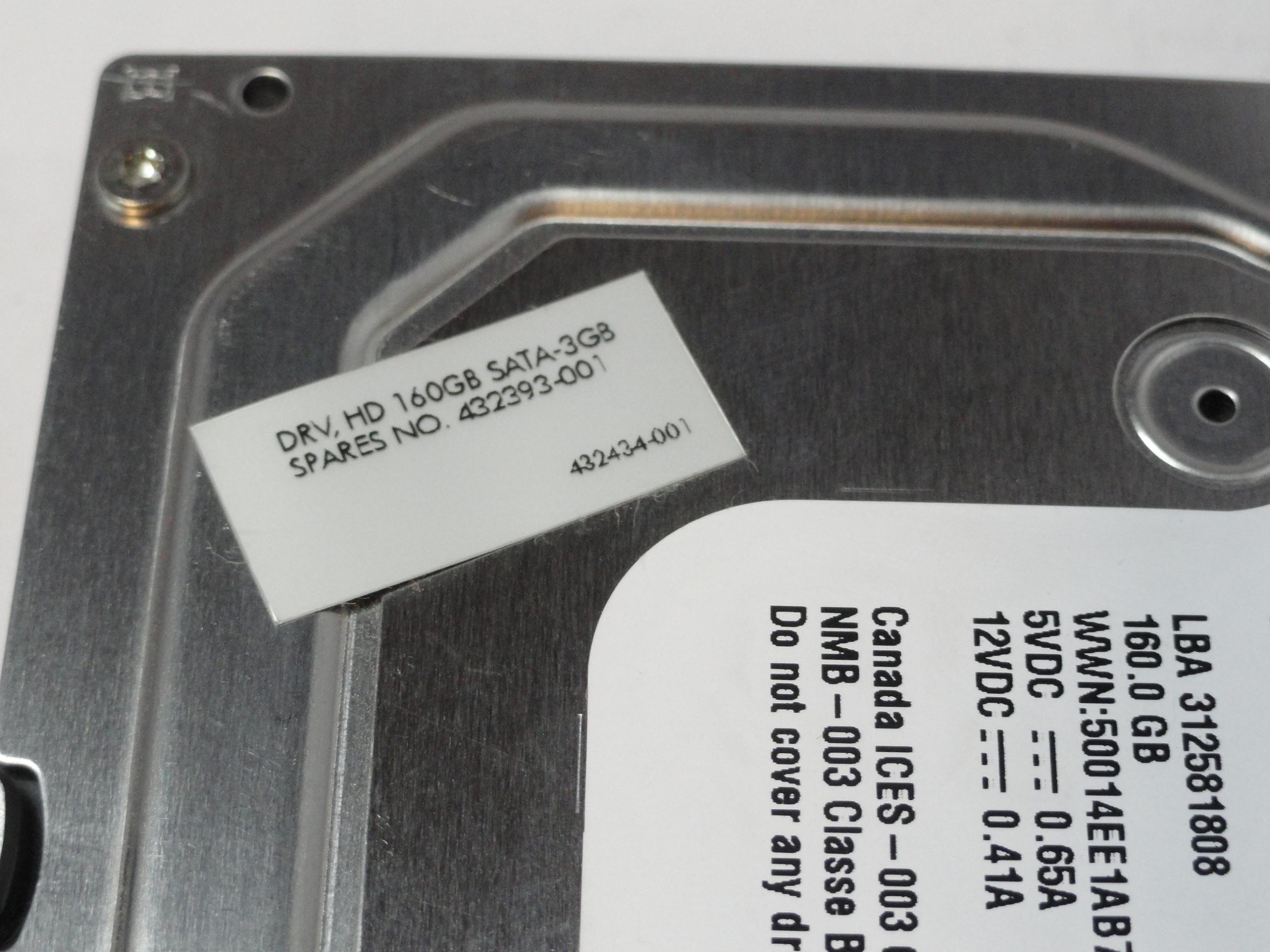 PR20098_WD1600AAJS-60WAA0_Western Digital HP 160Gb SATA 7200rpm 3.5in HDD - Image2