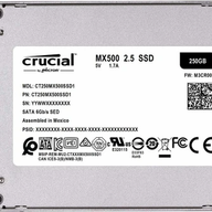 Crucial MX500 250GB SATA 2.5in 7mm SSD ( CT250MX500SSD1 ) REF
