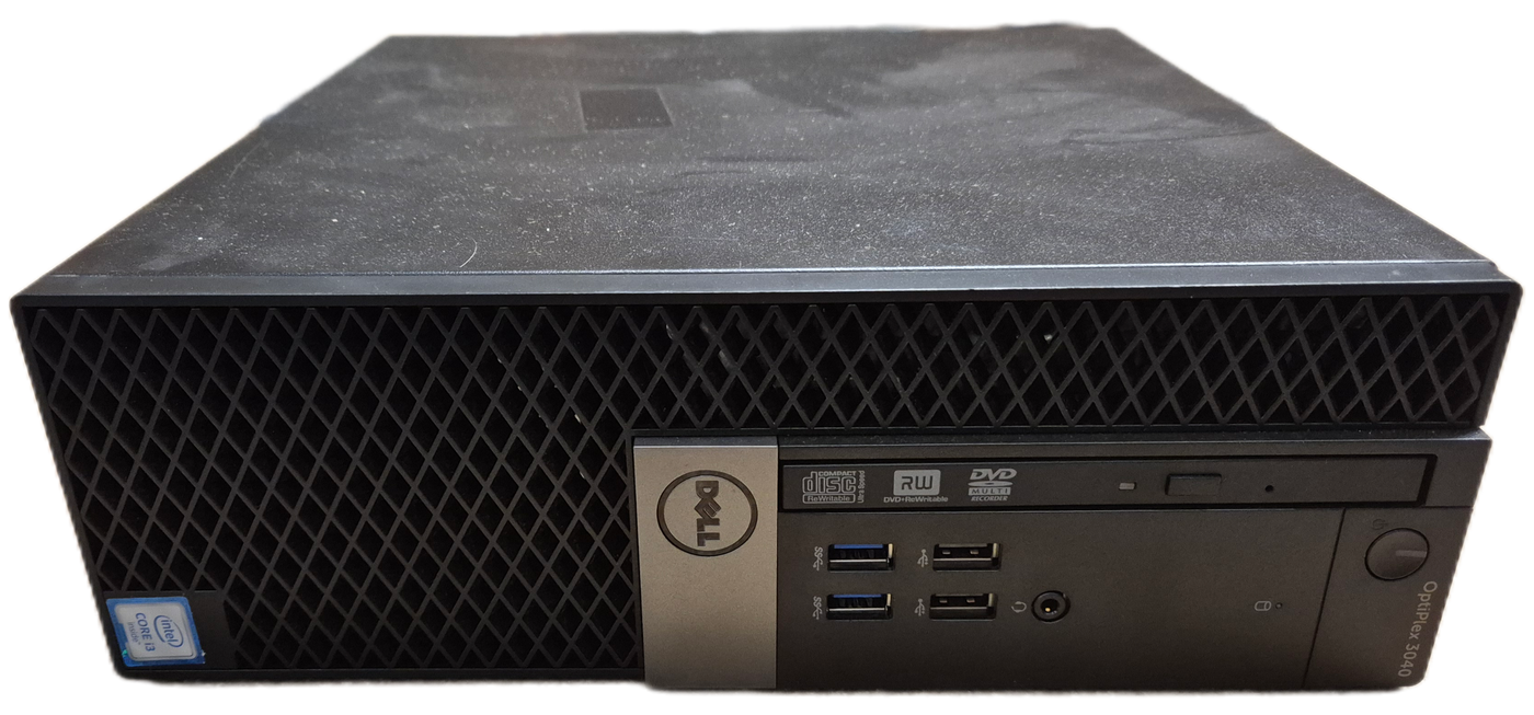 Dell Optiplex 3040 SFF 500GB HDD DVD 4GB RAM i3-6100 3.7GHz Win10 wifi present w/ antenna ( D11S001 ) USED Grade A boxed 