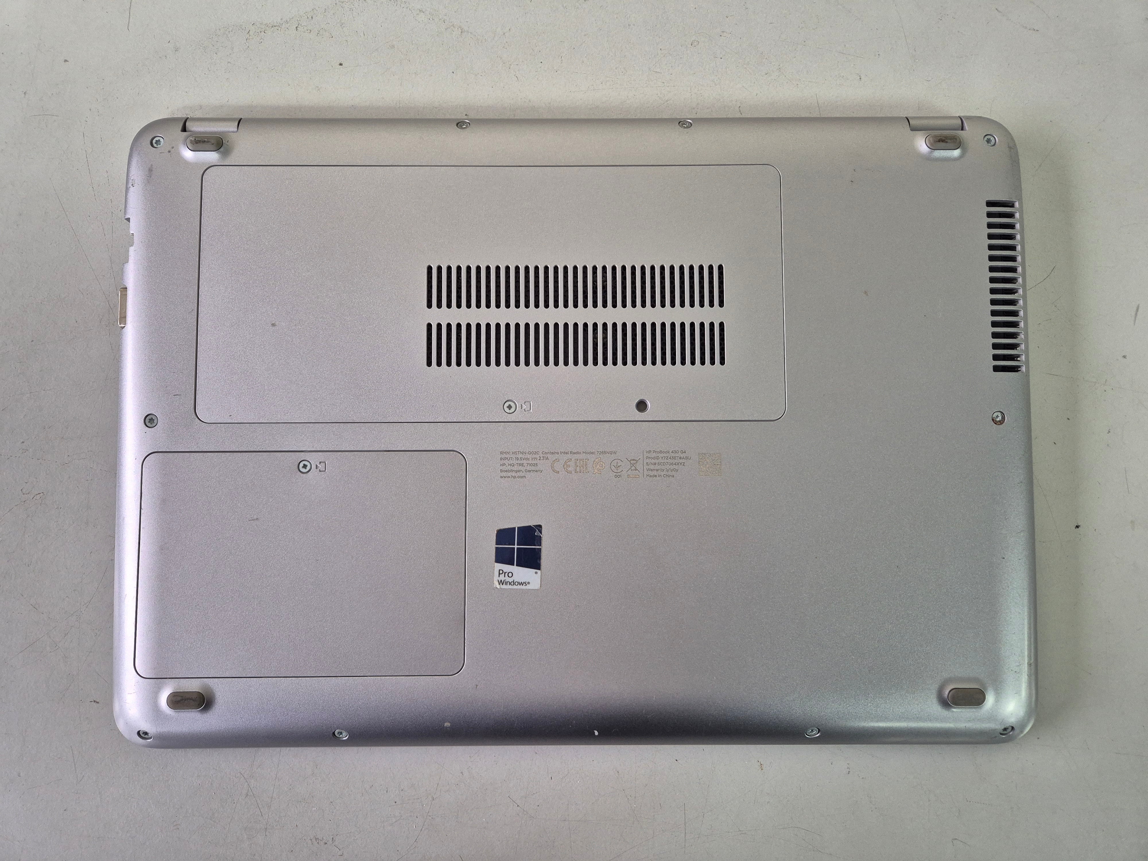 HP 430 G4 120GB 4GB RAM i5 Win10 FAULTY KEYBOARD 13.3" ( Y7Z43ET#ABU ) SPR