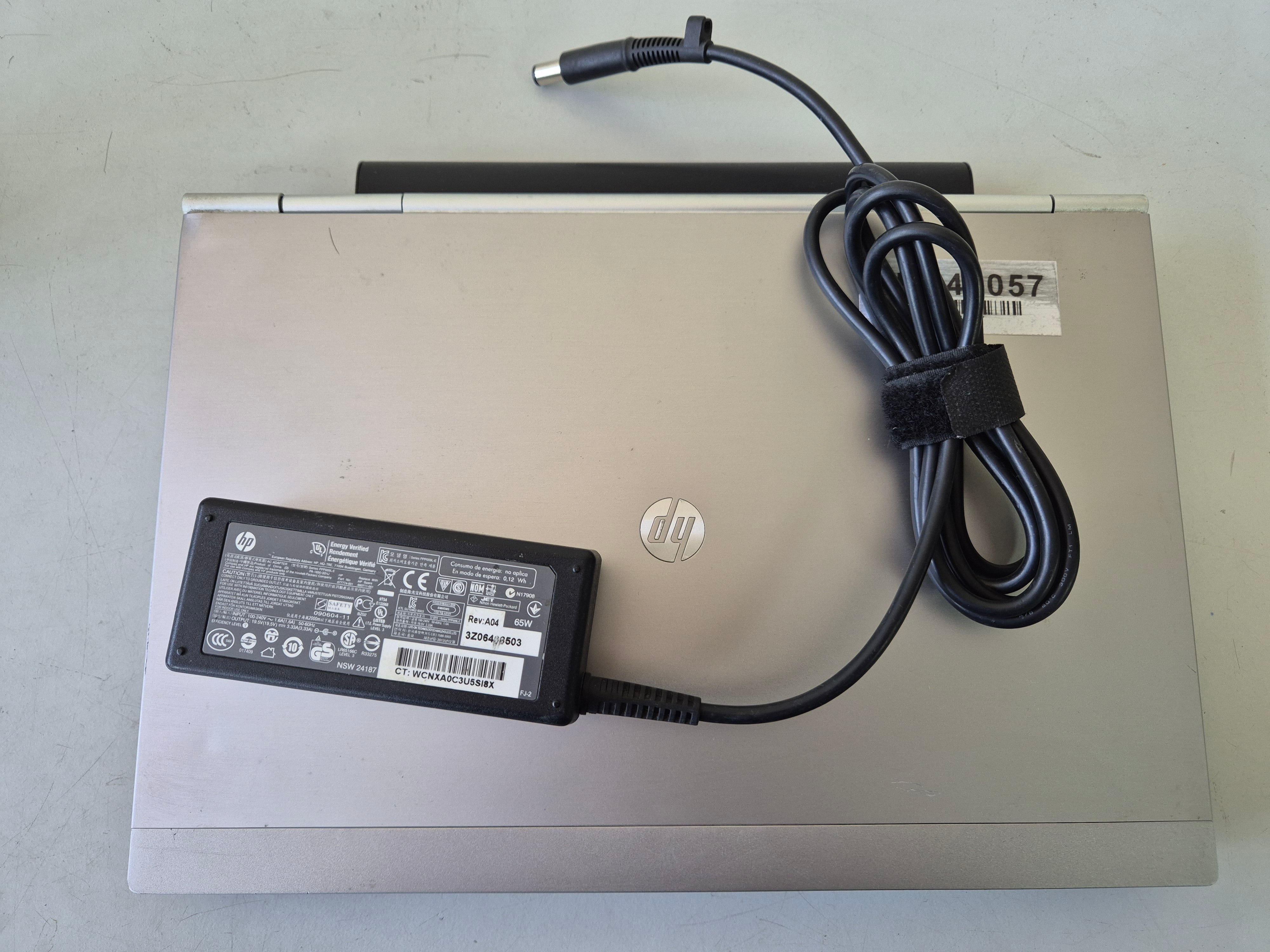 HP EliteBook 2560p 320GB HDD 4GB RAM i5-2450M 2.5GHz DVD Win7Pro 12.5" BATTERY UNKNOWN USED