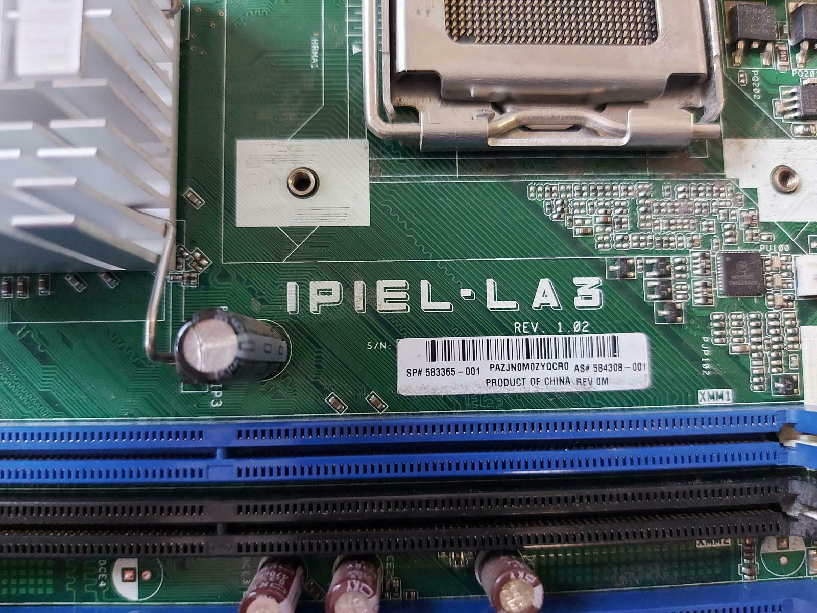 HP Pro 3010 SFF Socket 775 Motherboard IPIEL-LA3 REV. 1.02 583365-001 584308-001