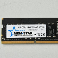 Mem-Star 8GB DDR4 PC4-25600 1RX8 3200MHz Sodimm ( D4S3200/8G ) REF