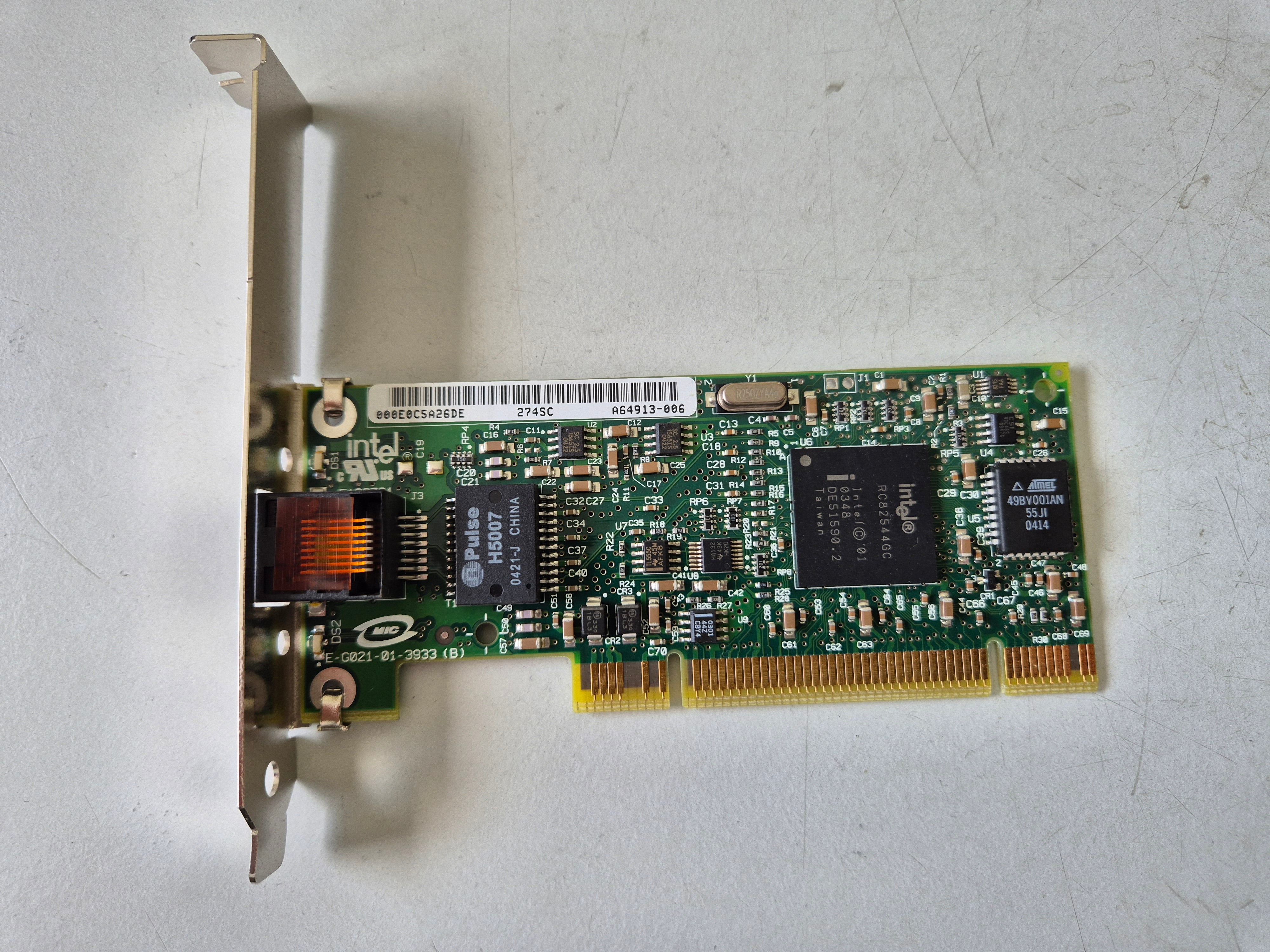 IBM Ethernet Intel Pro/1000T Desktop Adapter Card ( 22P6519 22P6509 ) USED