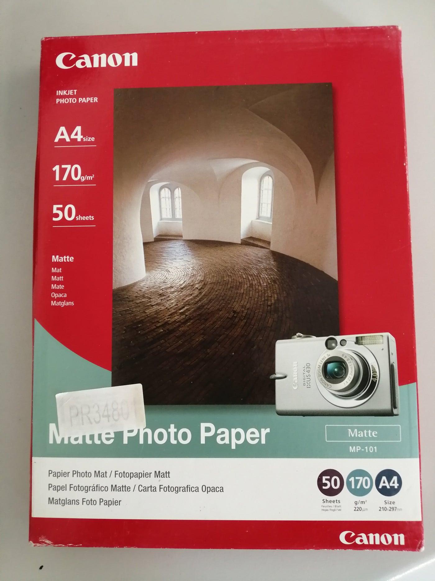 CANON  MP-101 MATTE PHOTO PAPER A4, 50 SHEETS,170 G/M2 ( MP-101 NEW )