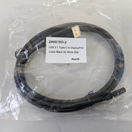 Videk USB 3.1 Type C to DisplayPort Cable Blk 4K 60Hz 2Mtr ( 2496CMD-2 ) NEW