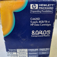5x 8GB/TR-4 HP Data Cartridges ( C4425D ) NOB