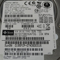 CA06681-B26400SU - Fujitsu Sun 73GB SAS 10Krpm 2.5in HDD in Caddy - Refurbished