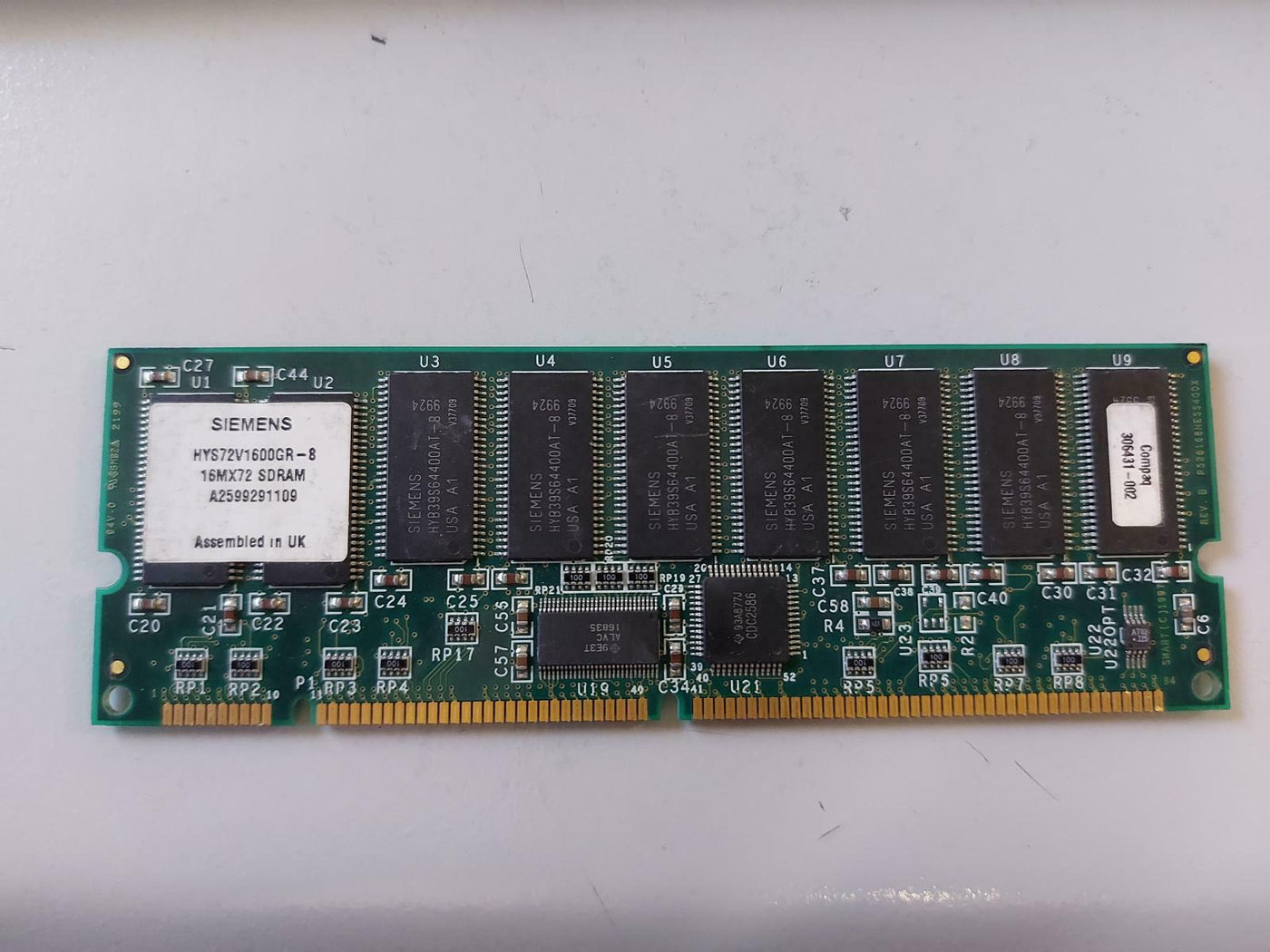 Compaq Siemens 128MB PC100 168Pin CL2 Registered DIMM Memory 306431-002