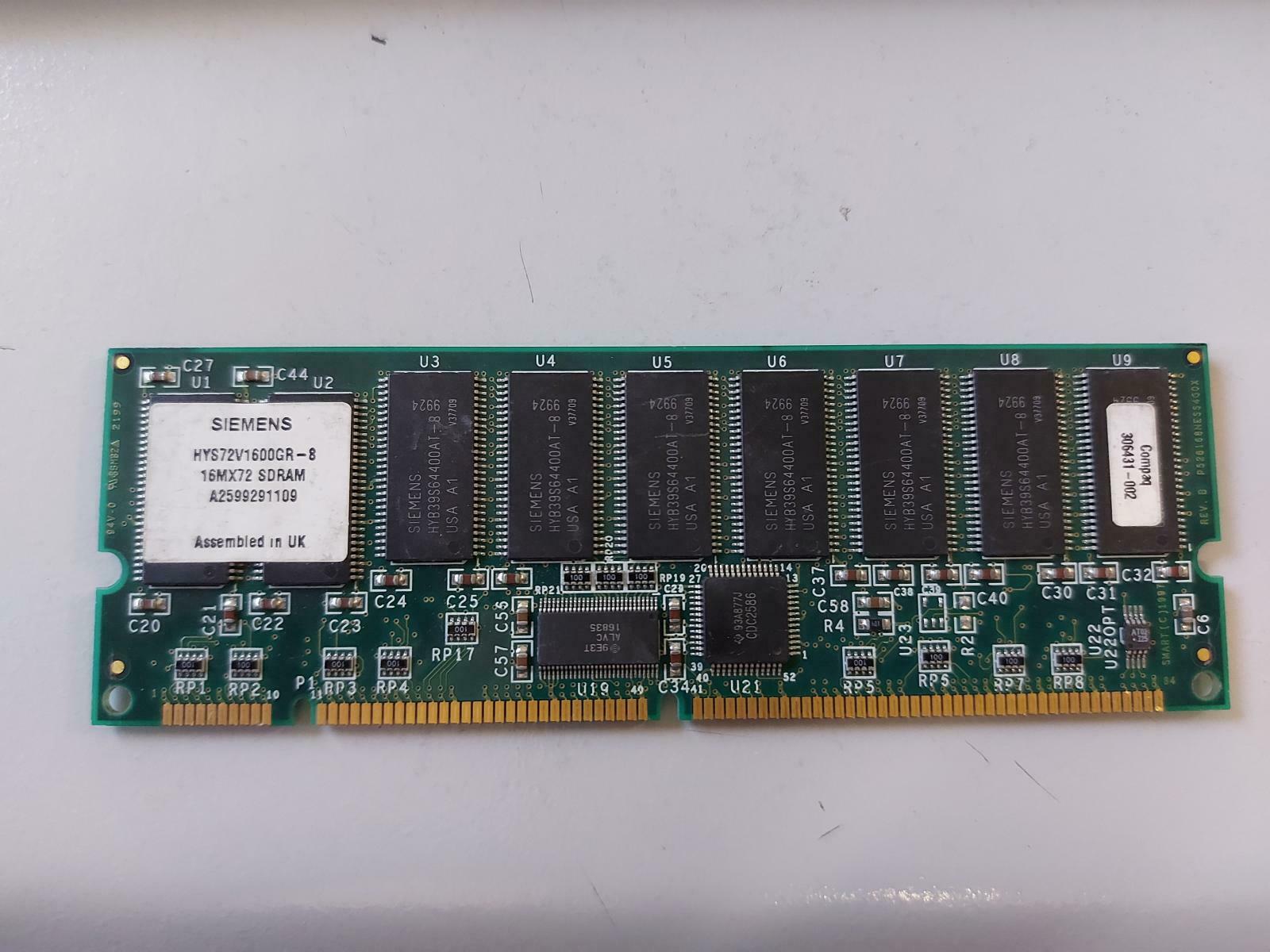 Compaq Siemens 128MB PC100 168Pin CL2 Registered DIMM Memory 306431-002