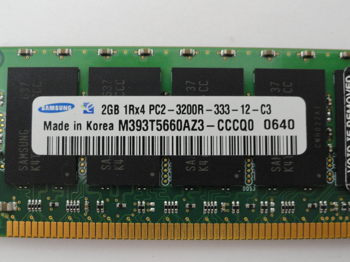 PC2-3200R-333-12-C3 - Samsung HP 2Gb DDR2 400MHz 1Rx4 PC2-3200R CL3 ECC Reg 240 Pin RAM - Refurbished