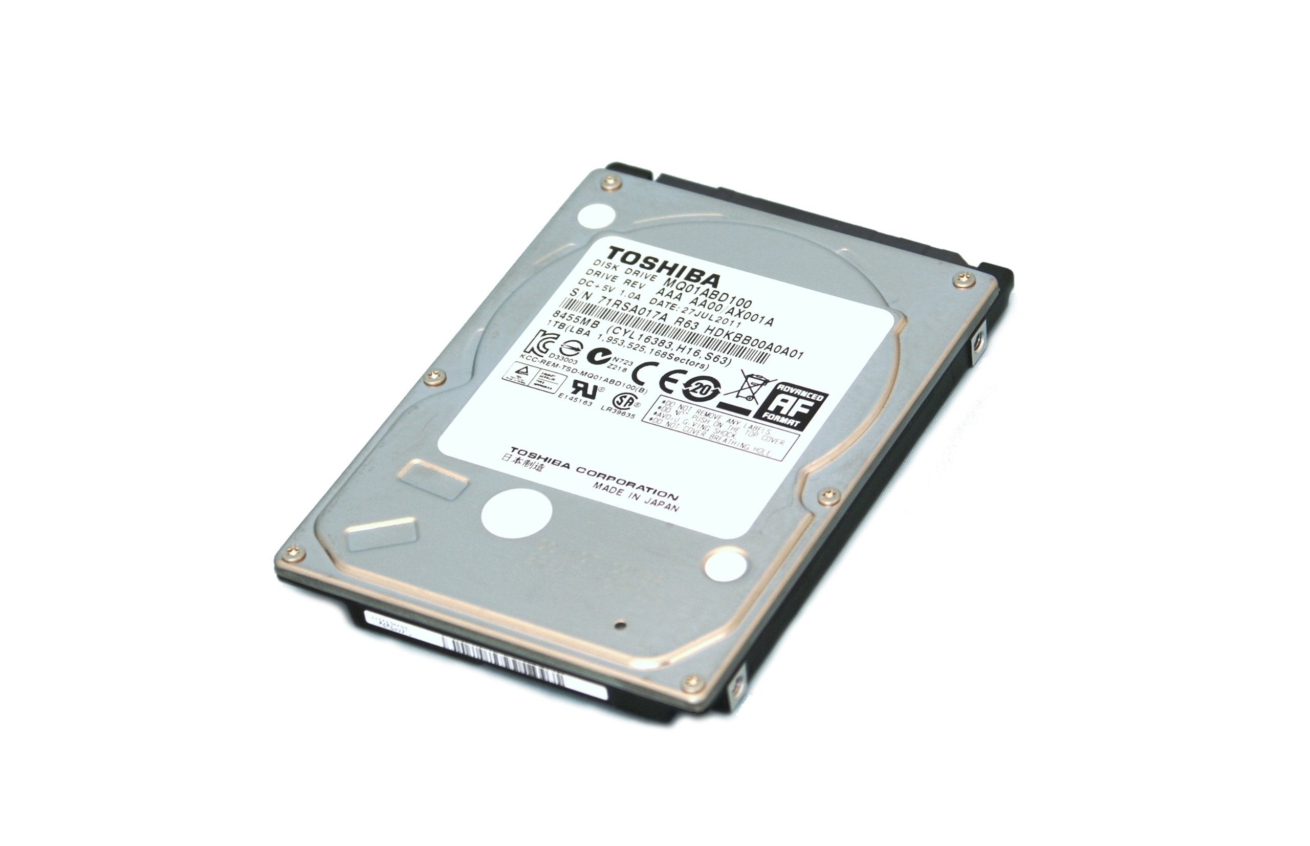 Toshiba HP 750GB SATA 5400rpm 2.5in HDD ( MQ01ABD075 677018-001 ) REF