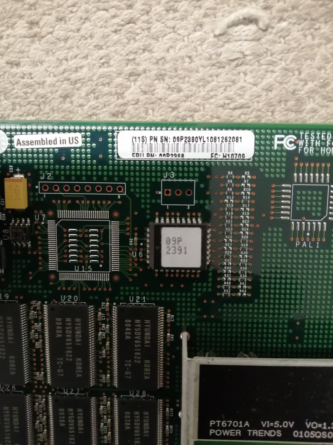 IBM GXT6000P Power PCI DVI 2-Fan Video Card 3Pin MINI DIN 64Bit ( 00P2368  USED )