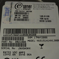 PR23694_0B21000_Hitachi IBM 146.8GB SCSI 80 Pin 15Krpm 3.5in HDD - Image2