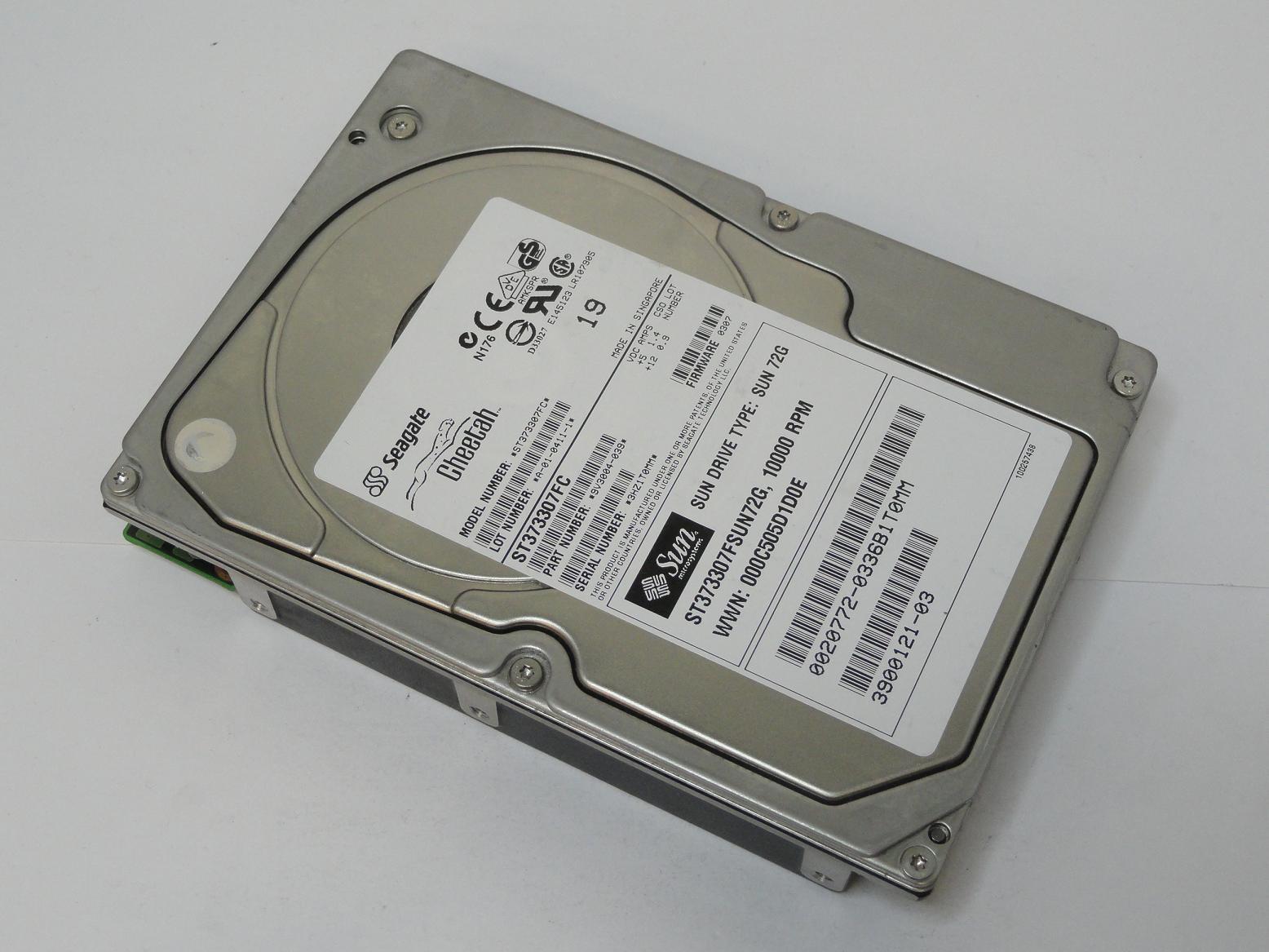 9V3004-039 - Seagate Sun 73GB Fibre Channel 10Krpm 3.5in HDD - Refurbished