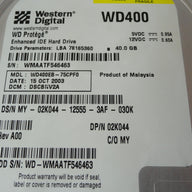 PR21138_WD400EB-75CPF0_Western Digital Dell 40GB IDE 7200rpm 3.5in HDD - Image2
