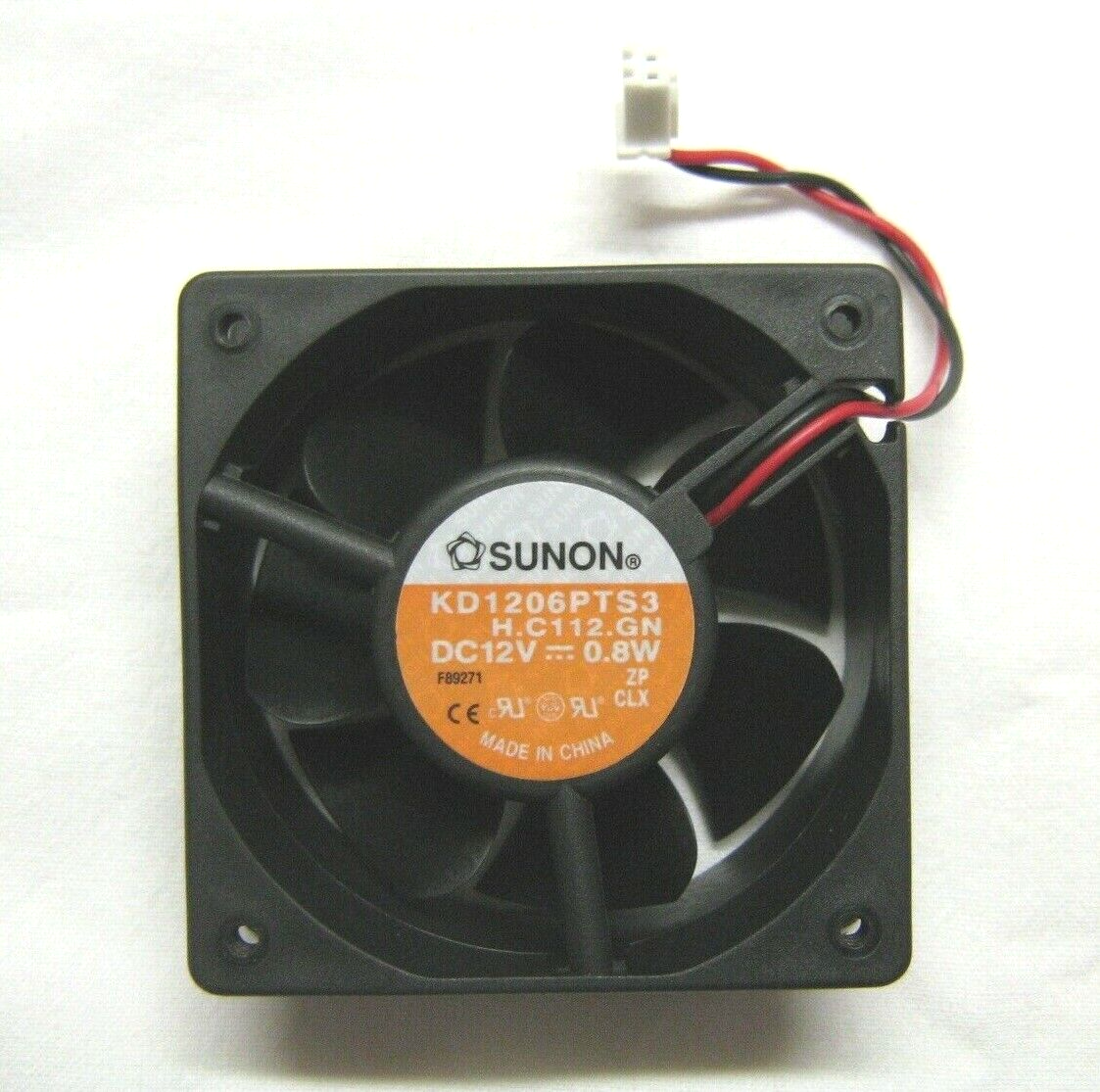 Sunon 12V DC Brushless Cooling Fan ( KD1206PTS3 ) USED