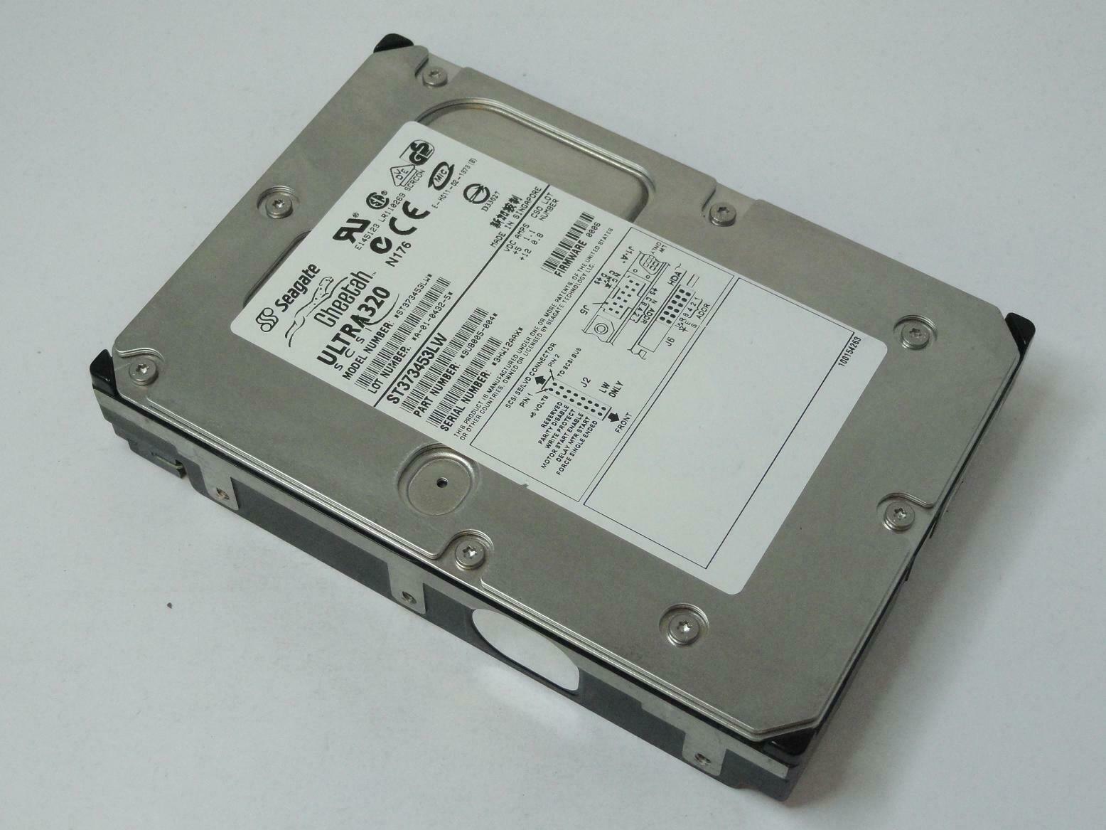 Seagate 73.2GB SCSI 68 Pin 15Krpm 3.5in HDD ( 9U8005-004 ST373453LW ) REF
