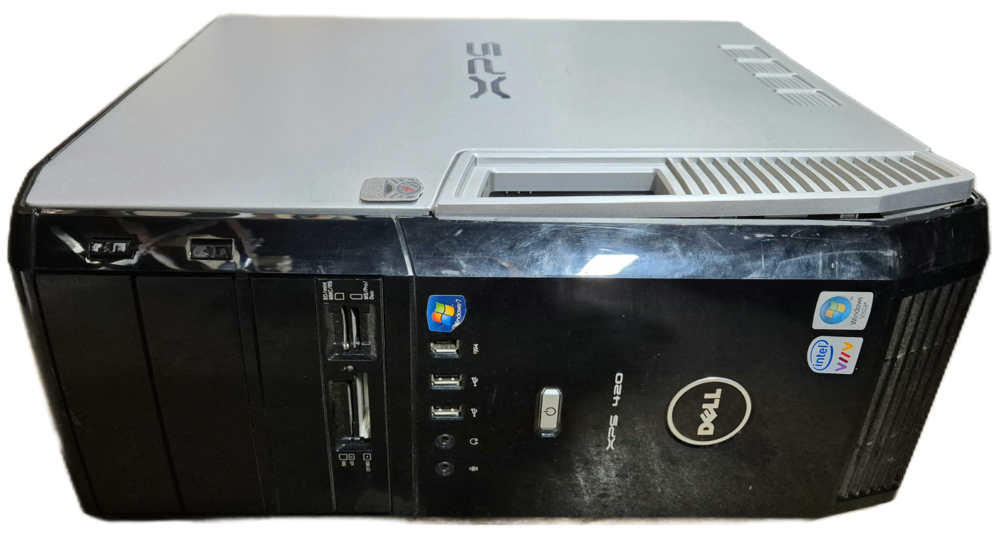 Dell XPS 420 2x1TB HDD 8GB RAM DVD Core 2 Duo 3.16GHz NO OS PC USED 