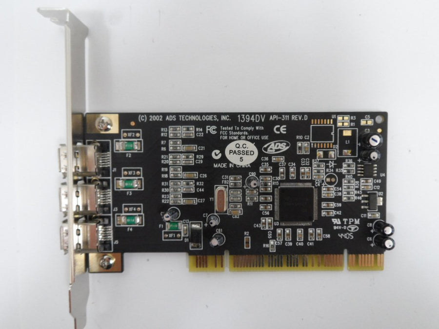 ADS Technologies API-311 1394DV PCI Interface card ( API-311 1394DV IP-T02-2230-00-00011 ) USED