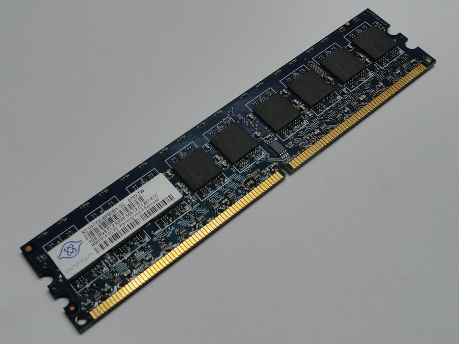 PC2-5300-555-12-G1 - Nanya 1GB 240p PC2-5300 CL5 DDR2-667 UDIMM Memory Module - Refurbished