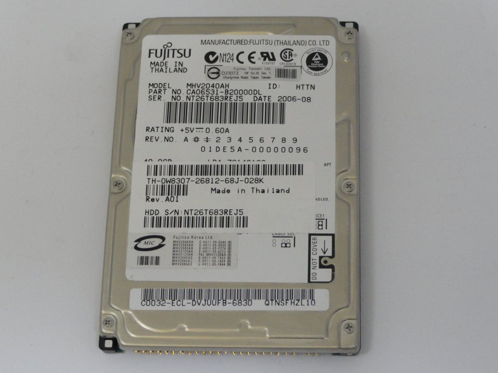 CA06531-B61200PR - Fujitsu 40GB IDE 5400rpm 3.5in HDD - Refurbished