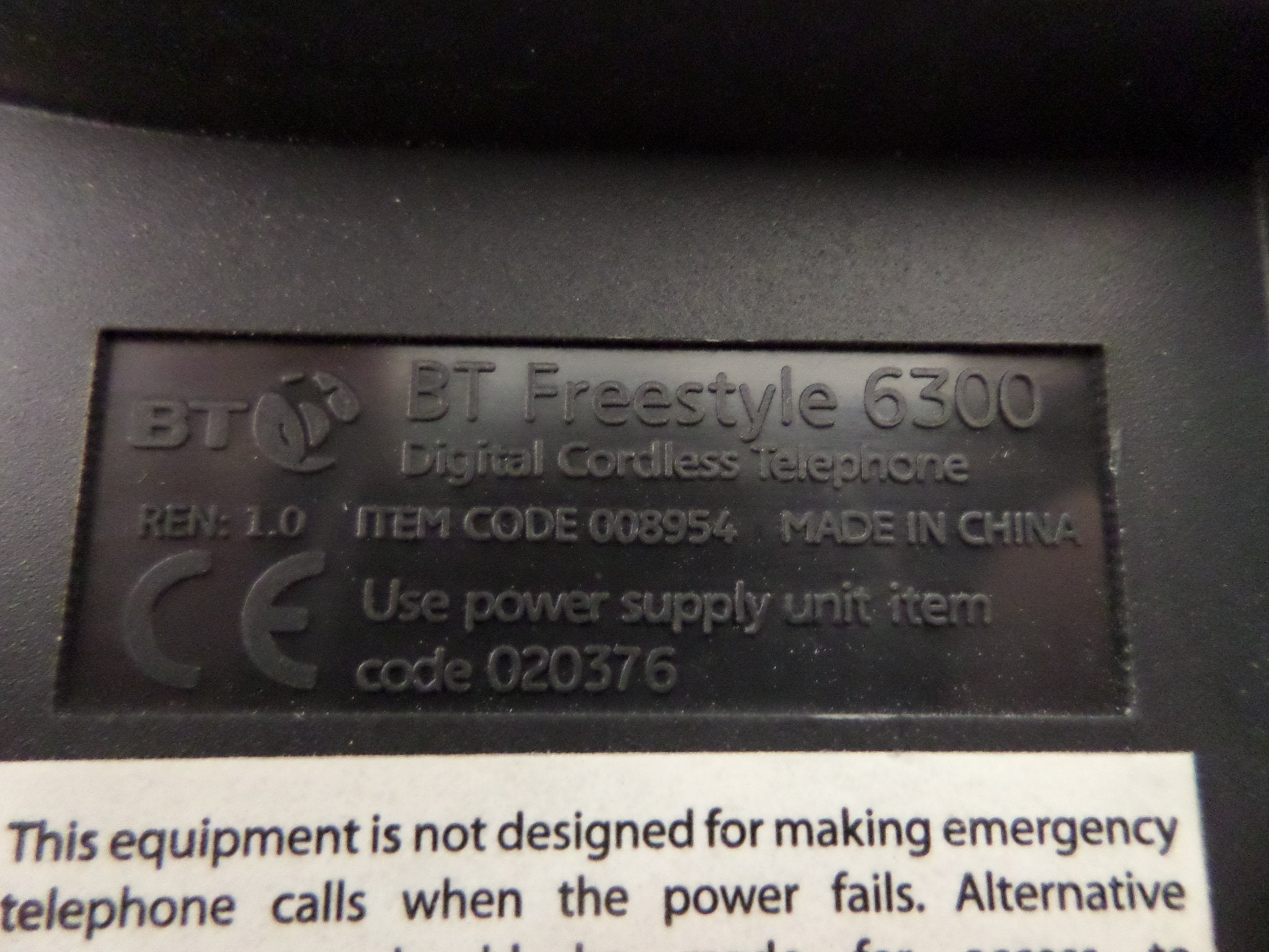 BT DECT Freestyle 6300 Cordless Phone
