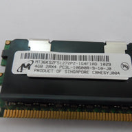 Micron 4GB DDR3-1333MHz PC3-10600 CL9 ECC Reg DIMM ( MT36KSZF51272PZ-1G4F1AD ) REF