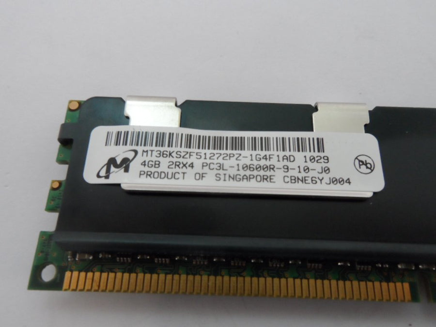 Micron 4GB DDR3-1333MHz PC3-10600 CL9 ECC Reg DIMM ( MT36KSZF51272PZ-1G4F1AD ) REF