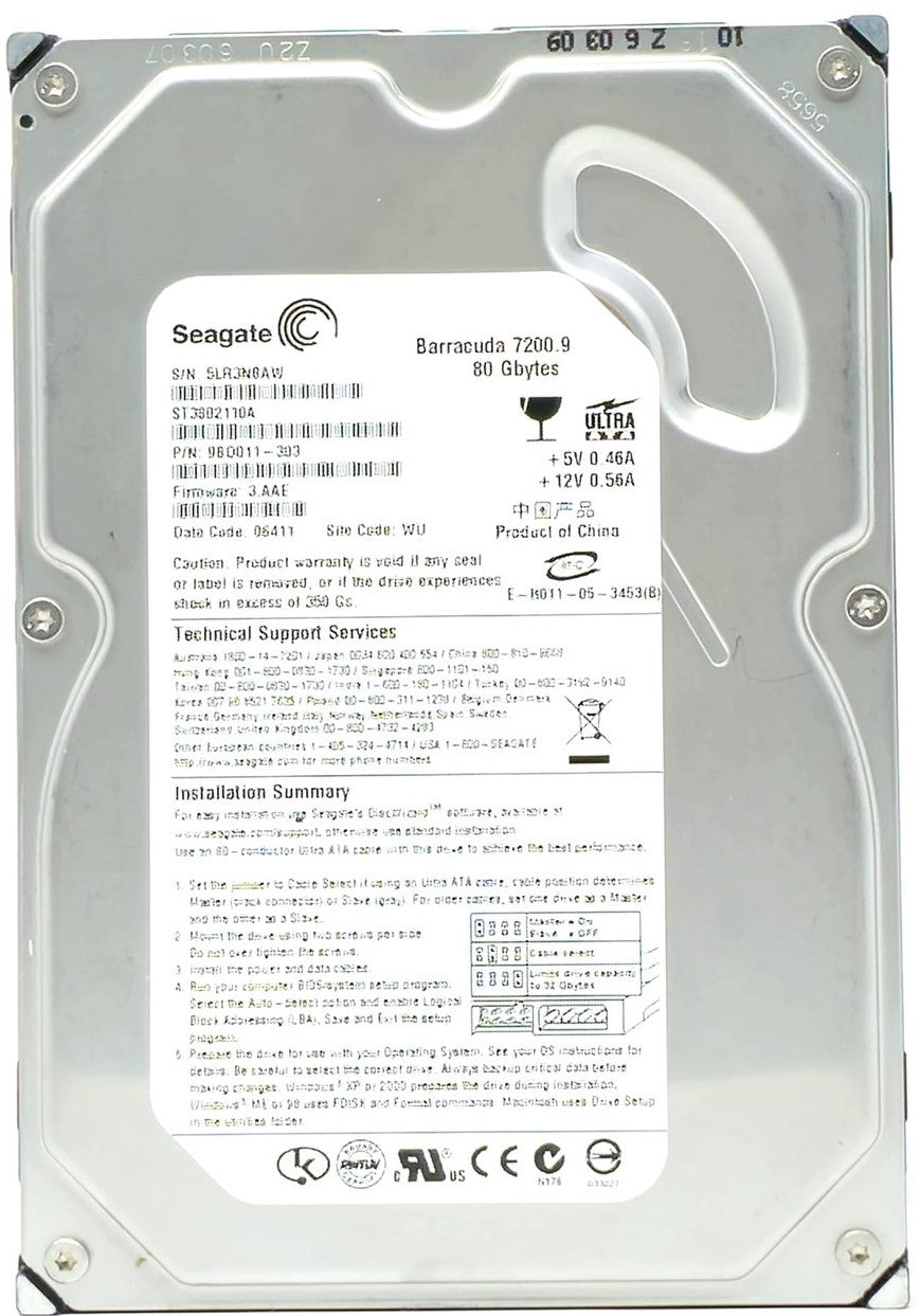 Seagate 80Gb IDE 7200rpm 3.5" HDD ( 9CY011-504 ST380215A ) REF