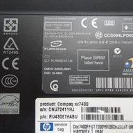 nx7400 - HP nx7400 1Gb 2Ghz No HDD No Caddy Laptop - Dark Gray - With PSU - Small Chip In Centre Of Screen Grade C Laptop - USED