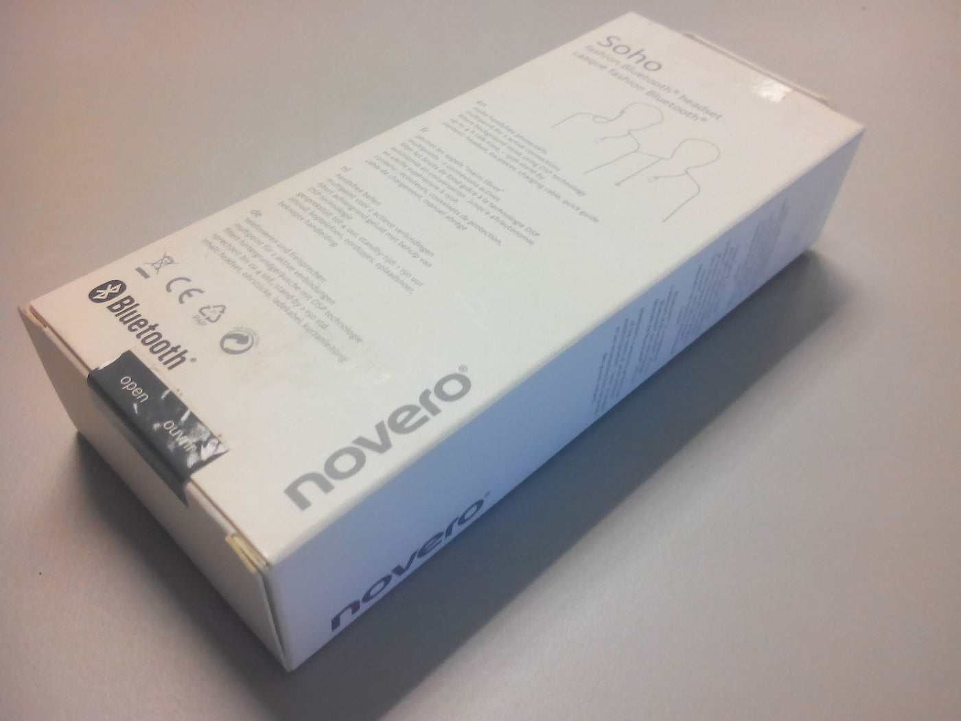 Novero Soho Squares Bluetooth Headset - Silver / Black - PC User | PC Parts And Spares | FREE UK DELIVERY