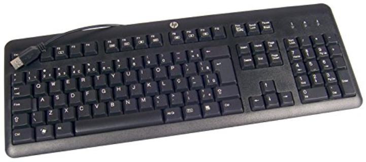 HP USB QWERTY UK KEYBOARD - Black ( 672647-033 ) NOB