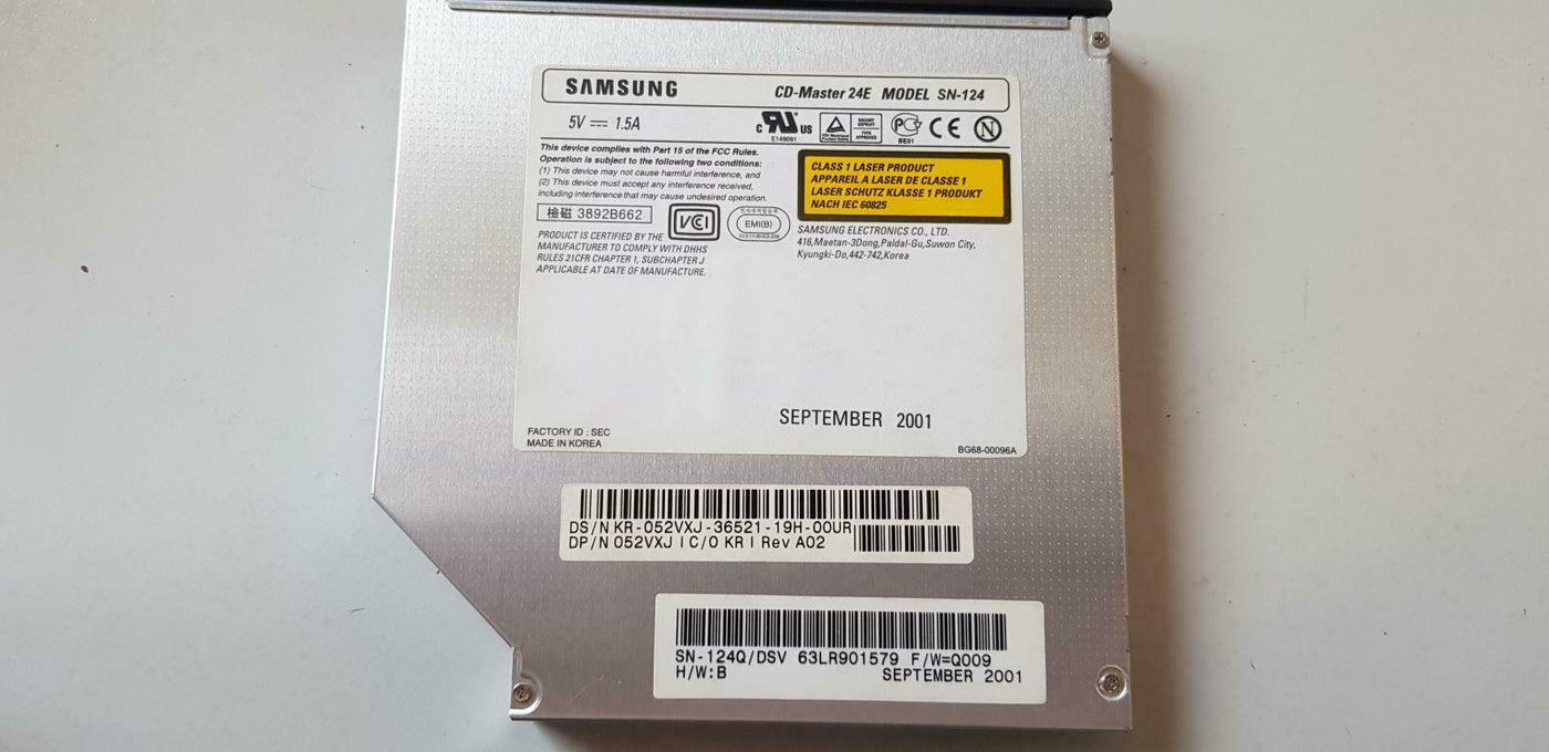 Samsung Dell Black 5.25in Slimline CD Drive ( SN-124Q/DSV SN-124 052VXJ ) REF