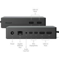 Microsoft Surface Docking Station for Surface Pro 3, 4 ( 1661 PF3-00012 ) NOB